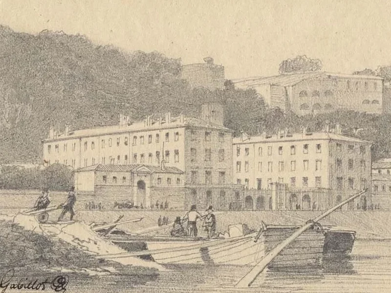 1818-Francisque Gabillot - Facoltà di veterinaria vista dal basso di Pierre Scis
